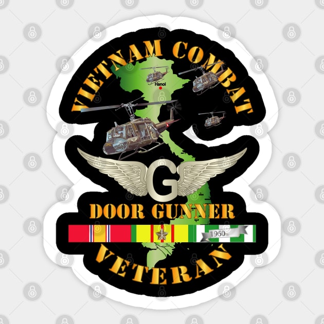 Vietnam Combat AVN Vet  Door Gunner - Air Assault  w SVC Sticker by twix123844